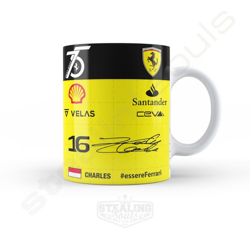 Taza Fierrera - Charles Leclerc #13 | Formula 1 / Ferrari F1