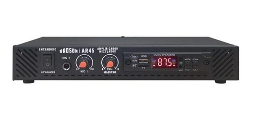Amplificador 40w (20+20) Ar45 Control Bt Usb Fm Sd Radson