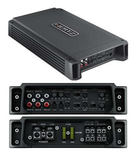 Módulo amplificador de alta potencia Hertz Hcp 4dk de 4 latas Hcp4dk