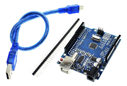 Kit Placa Uno R3 Smd + Protoshield Syb-170 + Carcasa
