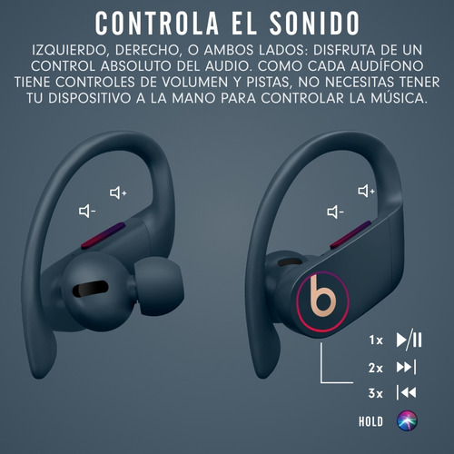 Audífonos Beats Powerbeats Pro Inalámbricos Apple H1 Azul Color Azul marino - Excelente (Reacondicionado)