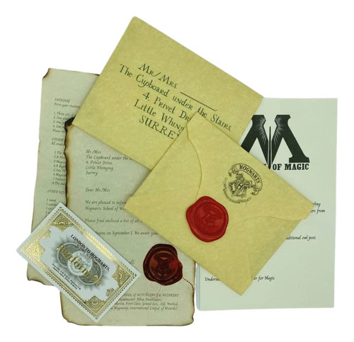 Kit De Cartas De Aceptación Para Aspirantes A Magos