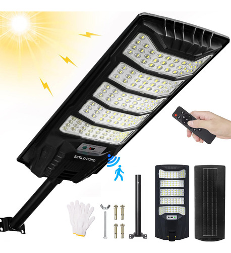 Lámpara Led Focos Solares Para Jardín Exterior Suburbana Con Sensor De Movimiento Y Control Remoto Reflector Led De Gran Angular 240000lm Lámpara Focos 2000w