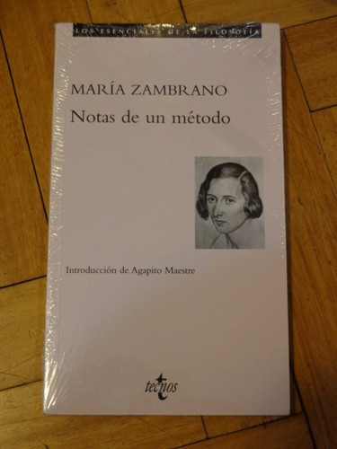 María Zambrano: Notas De Un Método. Tecnos. Nuevo. Ce&-.