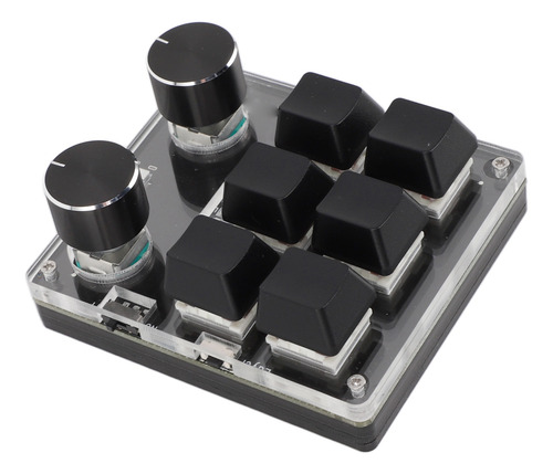 Teclado Usb Mini De 6 Teclas, 2 Botões, Macro Personalizado