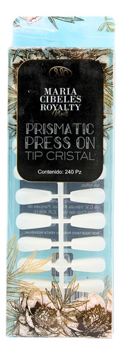Tips Press On Para Uñas, 240 Pzs. Elige Color. Mc Royalty Cristal