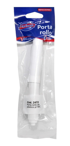 Fleximatic 2472 Porta Rollo De Plástico Blanco P/wc Blanco
