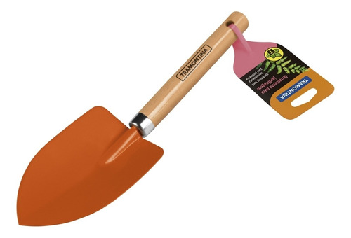 Pazinha Larga Para Jardinagem Com Cabo De Madeira 77907/001