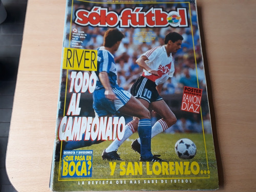 Revista Solo Futbol 406 River Poster Ramon Diaz Alegre Capri