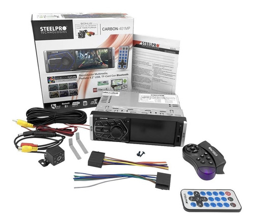 Imagen 10 de 10 de Autoestereo Pantalla 1 Din Steelpro Bluetooth Cámara Reversa