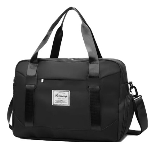 Maleta Deportiva Gym Viaje Morral Moda Y Calidad  Tp Horz Bk Color Negro