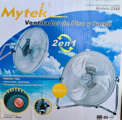 Ventilador Mytek Metalico 16 Pulgadas. Nuevos