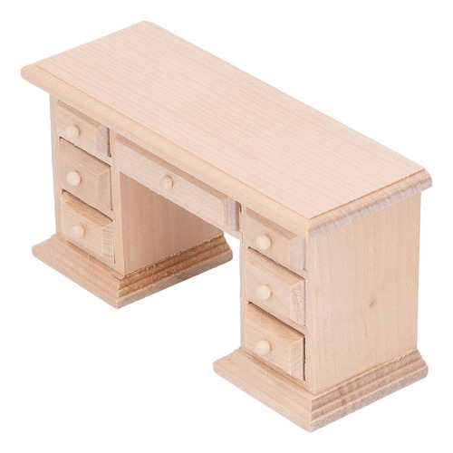Escritorio De Oficina Doll House 1:12 Modelos De Mesa En Min