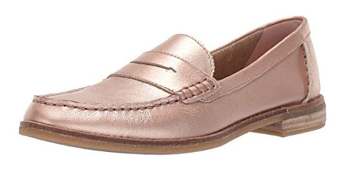 Sperry Mujer Seaport Penny Loafer, Oro Rosa, 6.5 Us