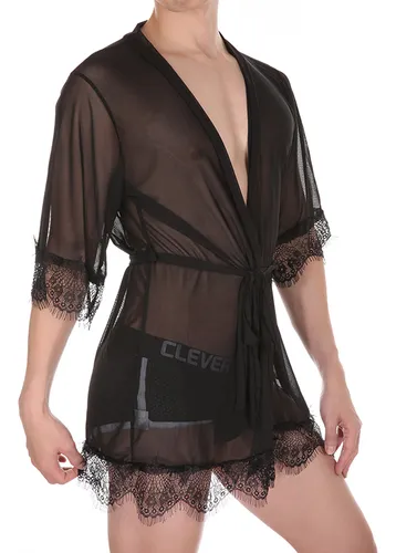 Camisones De Encaje Transparente Para Hombre Y Mujer Con Cue