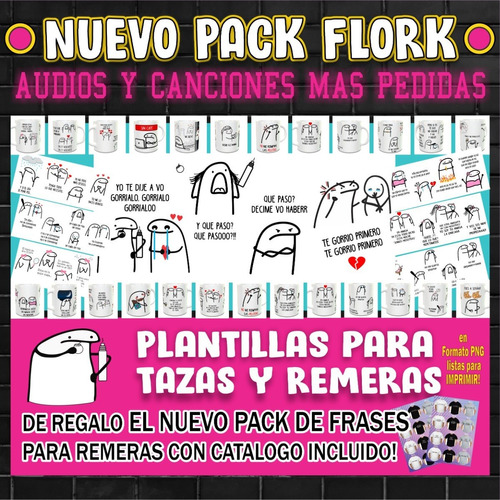 Pak Diseños Flork Sublimación Impresión Tazas Reme