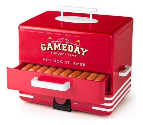 Vaporera Para Hot Dog 20 Salchichas 8 Bollos Nostalgia