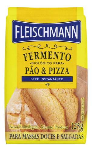 Fermento Biológico Seco Instantâneo Fleischmann Pacote 125g