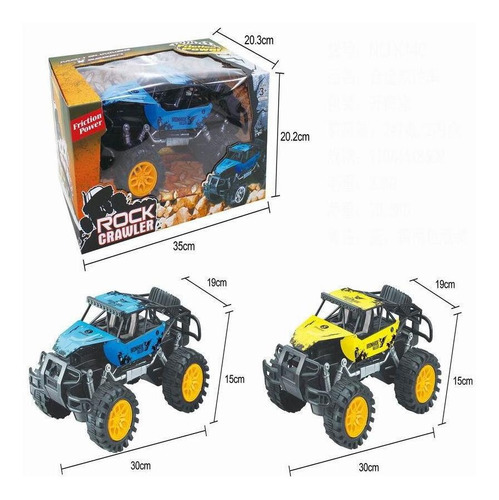 Carro Rock Crawler 30 Cm Azul