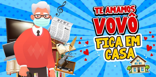 Imagem 3 de 7 de Canecas Personalizadas Vovó E Vovô Fica Em Casa !!!!