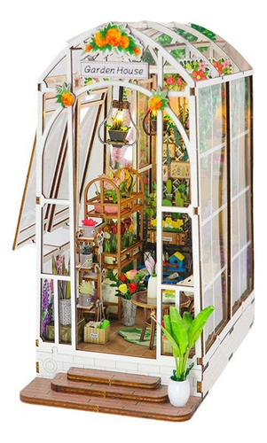 Kit Book Nook Faça Você Mesmo Uma Casa Em Miniatura Com Luz