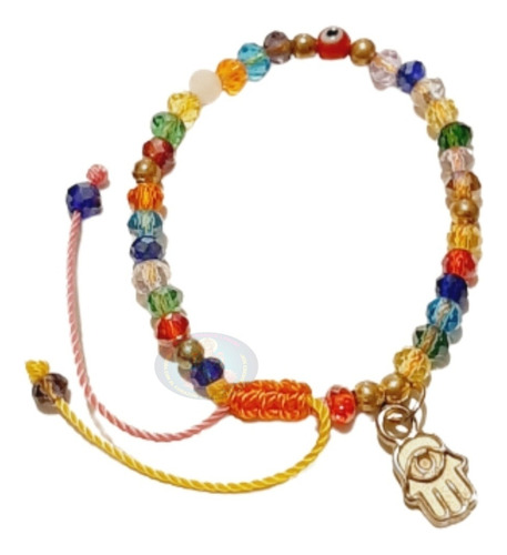 Pulsera De Proteccion Para Bebe Con Mano De Fatima/ojo Turco