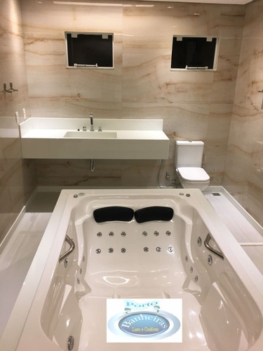 Banheira Dupla Porto Banheiras Luxo Cor Branco