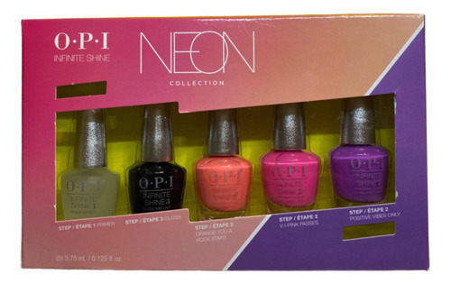 Estuche De Esmaltes Opi Mini Infinite Shine Neon