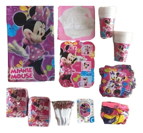 Decoracion Incluye Piñata Icopor  Fiesta Infantil Minnie