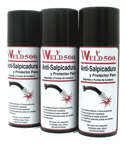 Caja 12-spray Antisalpicaduras Weld 500 16 Oz 454 Grs