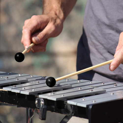 * 2 Piezas Glockenspiel Xilófono Marimba Mazo Baquetas Para