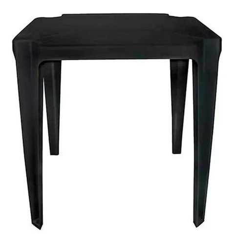 Kit Mesa Plastica Quadrada 4 Cadeira Plástica Cozinha Bistrô