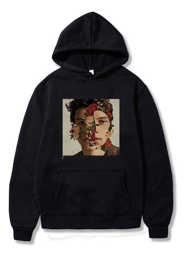 Sudadera Con Capucha Shawn Mendes Otoño Mujer Impresión Hip