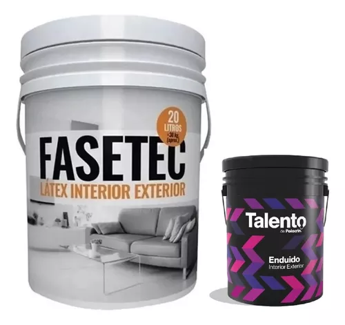 Pintura Latex Interior Exterior Color Blanco 20 Litros Polacrin