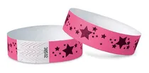 Comprar Pulseras De Tyvek - Estrellas, Rosas Fluorescentes - 500\u002Fpaq
