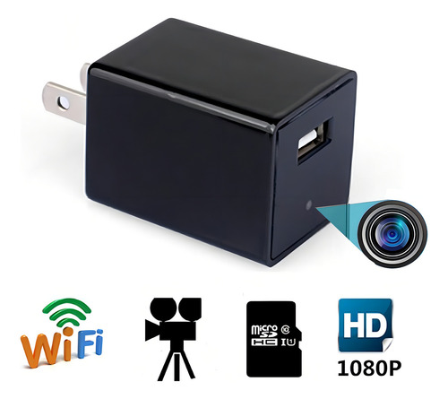 Carregador Usb Câmera Espião Escondida Hd