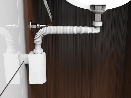 Imagen 4 de 5 de Sifón Botella Extensible De Lavamanos A La Pared