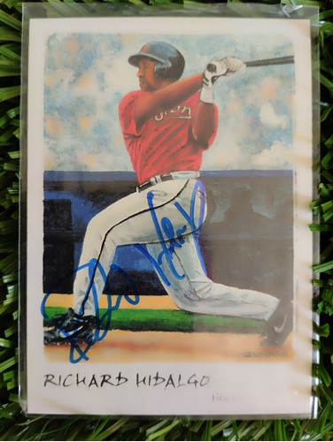 2002 Topps Richard Hidalgo #39 Autografiada 