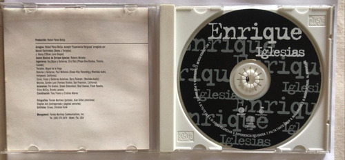 Enrique Iglesias. Enrique Iglesias. Cd Org Usado. Qqk. Ag. (Usado)