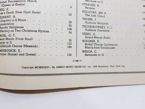 Imagen 5 de 9 de Antiguas Partituras Organ Pieces N° 11 Inglés 1937 Mag 56593