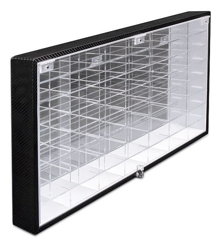 J Jackcube Design - Vitrina Fundida A Presión Jackcubedesign Hot Wheels A Escala 1 64, Estante De Almacenamiento, Soporte De Pared Para 56 Hot Wheels (negro, 24,61 X 13,78 X 2,05 Pulgadas) -mk184