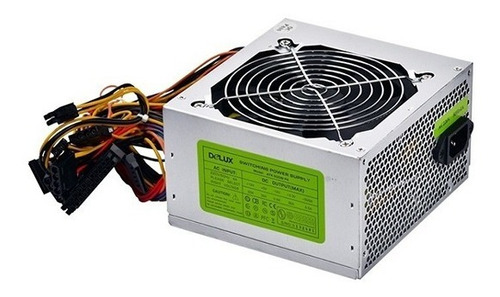 Fuente De Poder Delux 550w 20 + 4 Pines Sata