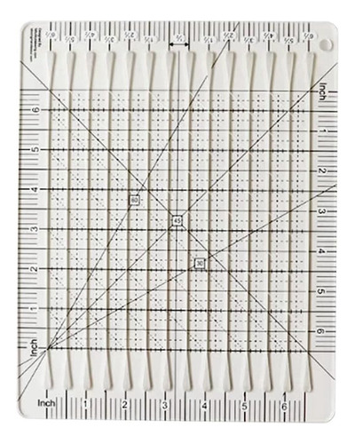 Regla De Planchar Cuadrada Transparente De 15 Cm
