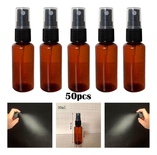 D 50 Piezas Botella De Spray Botella Conjunto Portátil 30 Ml