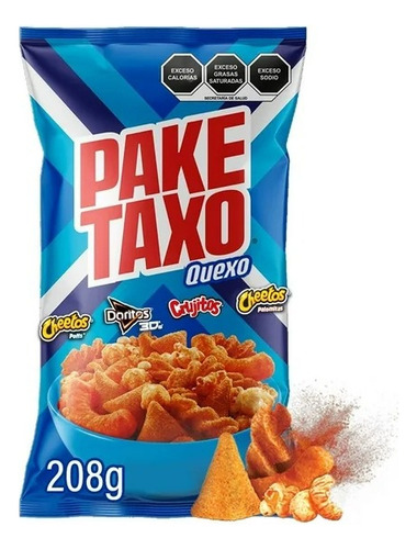 3 Pza Botana Sabritas Paketaxo Quexo Surtida 208 G