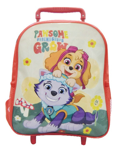 Mochila Con Carro Paw Patrol 30 Cm