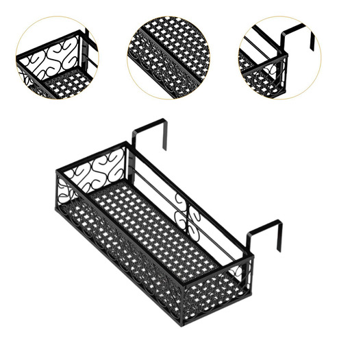 Cesta Para Estante Para Macetas Con Barandilla 50cm