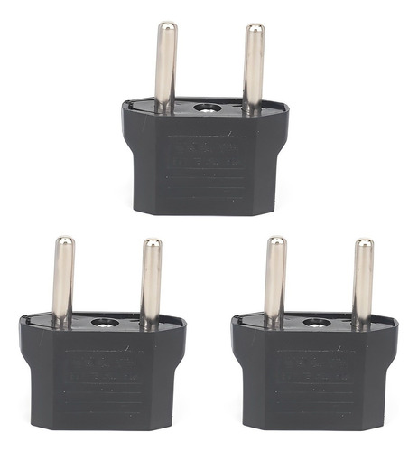 Adaptador Convertidor Enchufe Americano A Europeo Plug X3