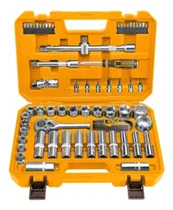 Comprar Set De Herramientas Ingco 1\u002F2 62pcs Dados Tubos Puntas Color Naranja Claro