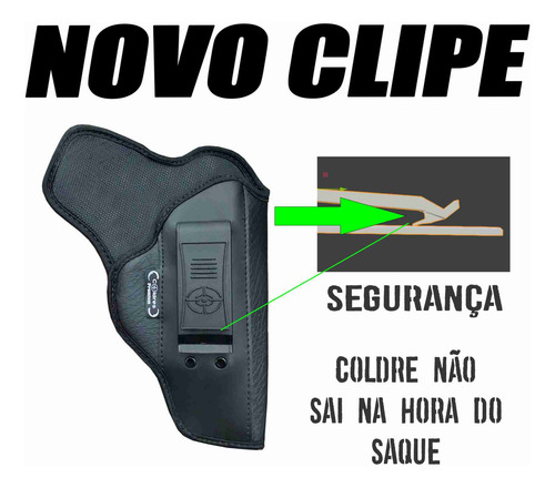 Coldre para arma Coldres Premium G3c para esquerdo/destro - preto
